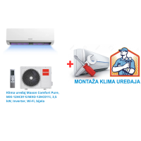 Klima uređaj Maxon Comfort Pure, MXI-12HC011i/MXO-12HC011i, 3,5 kW,  Inverter, Wi-Fi, bijela SA MONTAŽOM